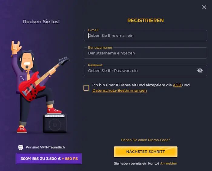 Rolling Slots Anmeldung reg